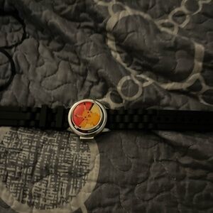 Black Watch with Red and Yellow Dial